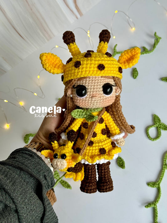 PATRÓN PDF Niña Jirafa 🦒✨