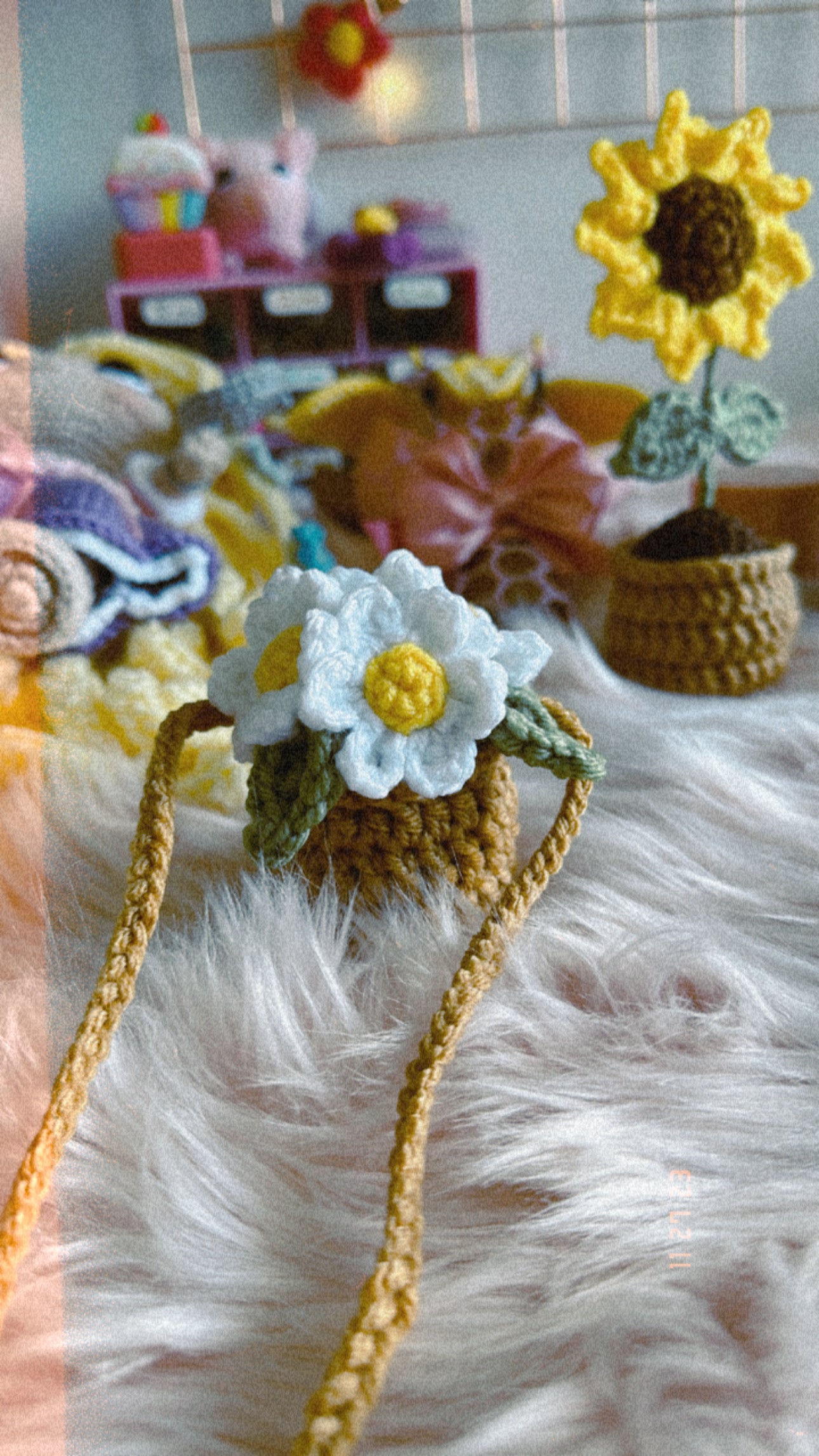Macetita Colgante Margaritas🌼