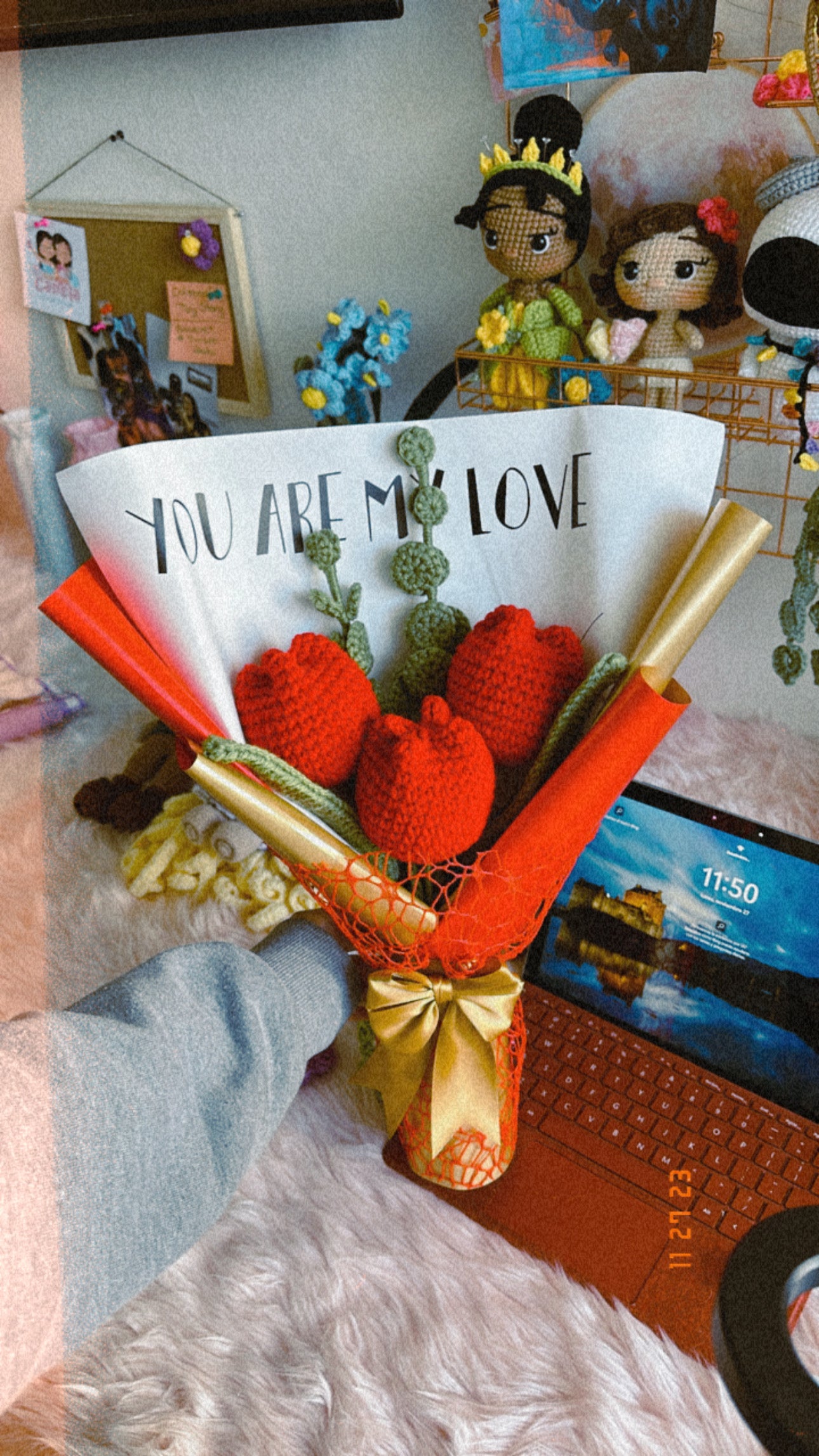 Ramo de tulipanes rojos ❤️✨