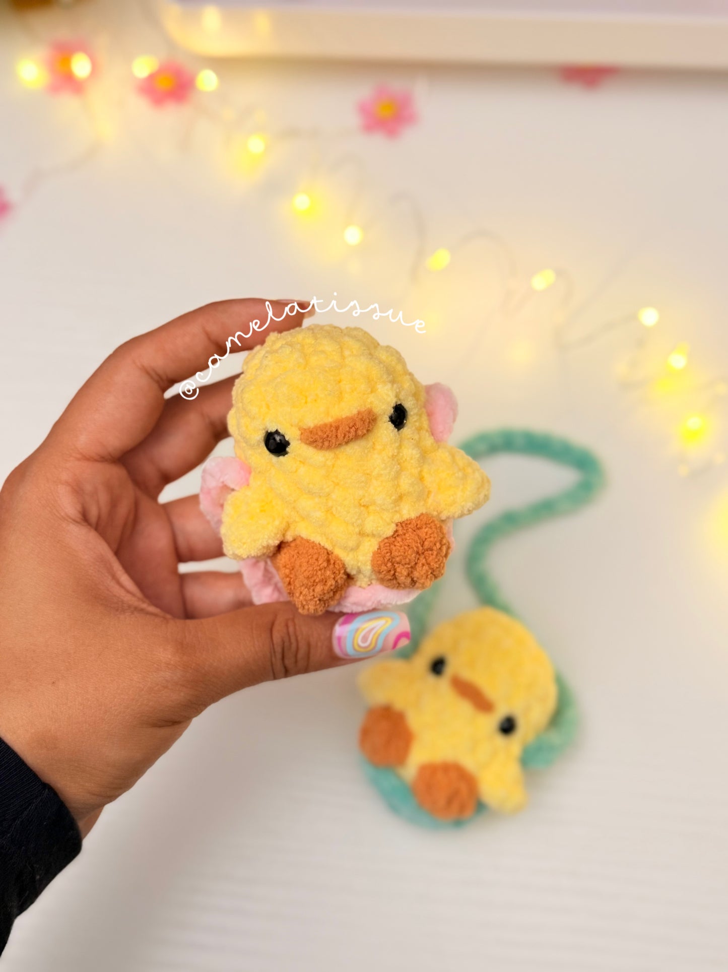 Patrón PDF | Pollito Colgante | Swinging Chick