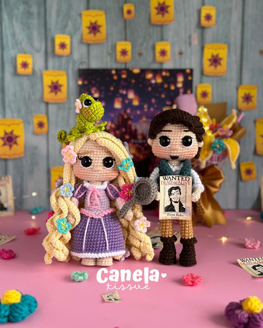 Set de Amigurumis Rapunzel 🌸✨