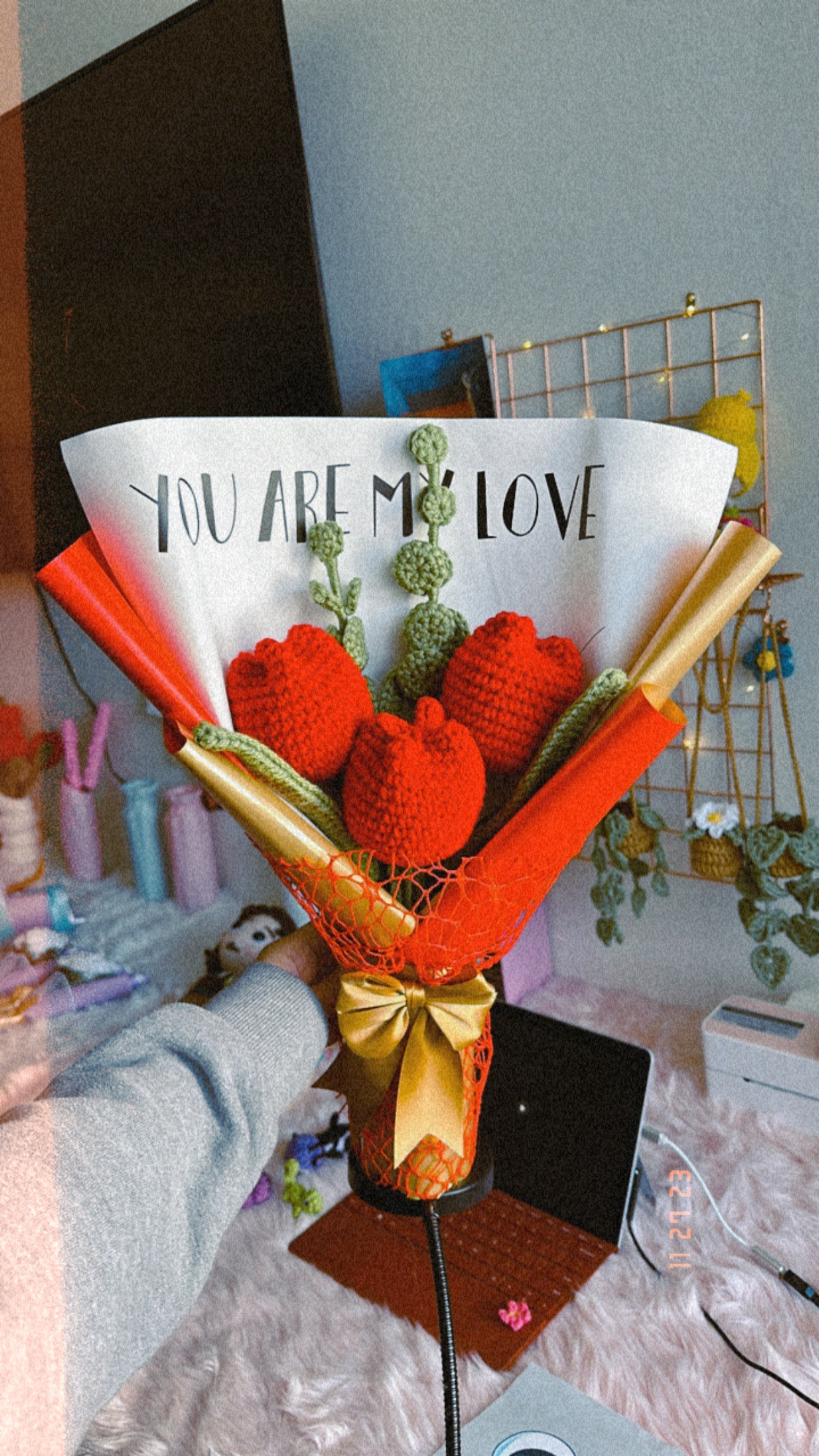 Ramo de tulipanes rojos ❤️✨