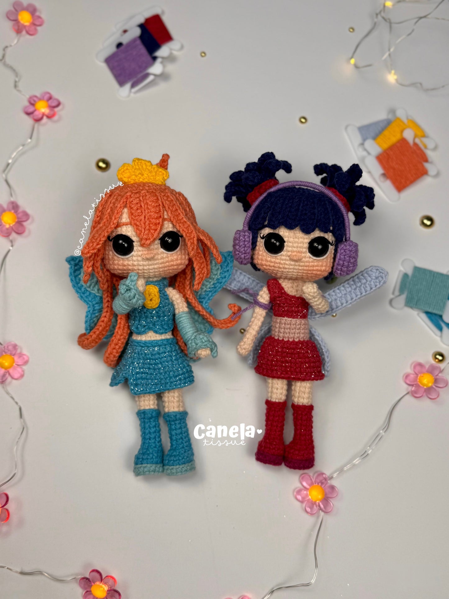 Patrón PDF Pack Bloom y Musa | Club Winx ✨