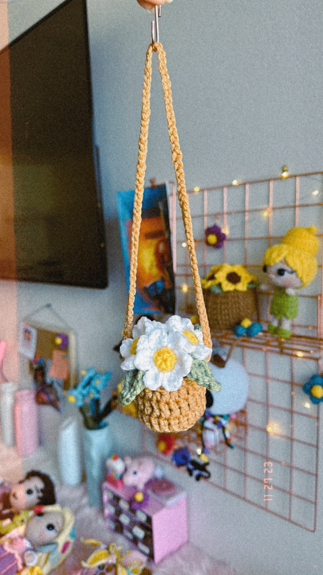 Macetita Colgante Margaritas🌼