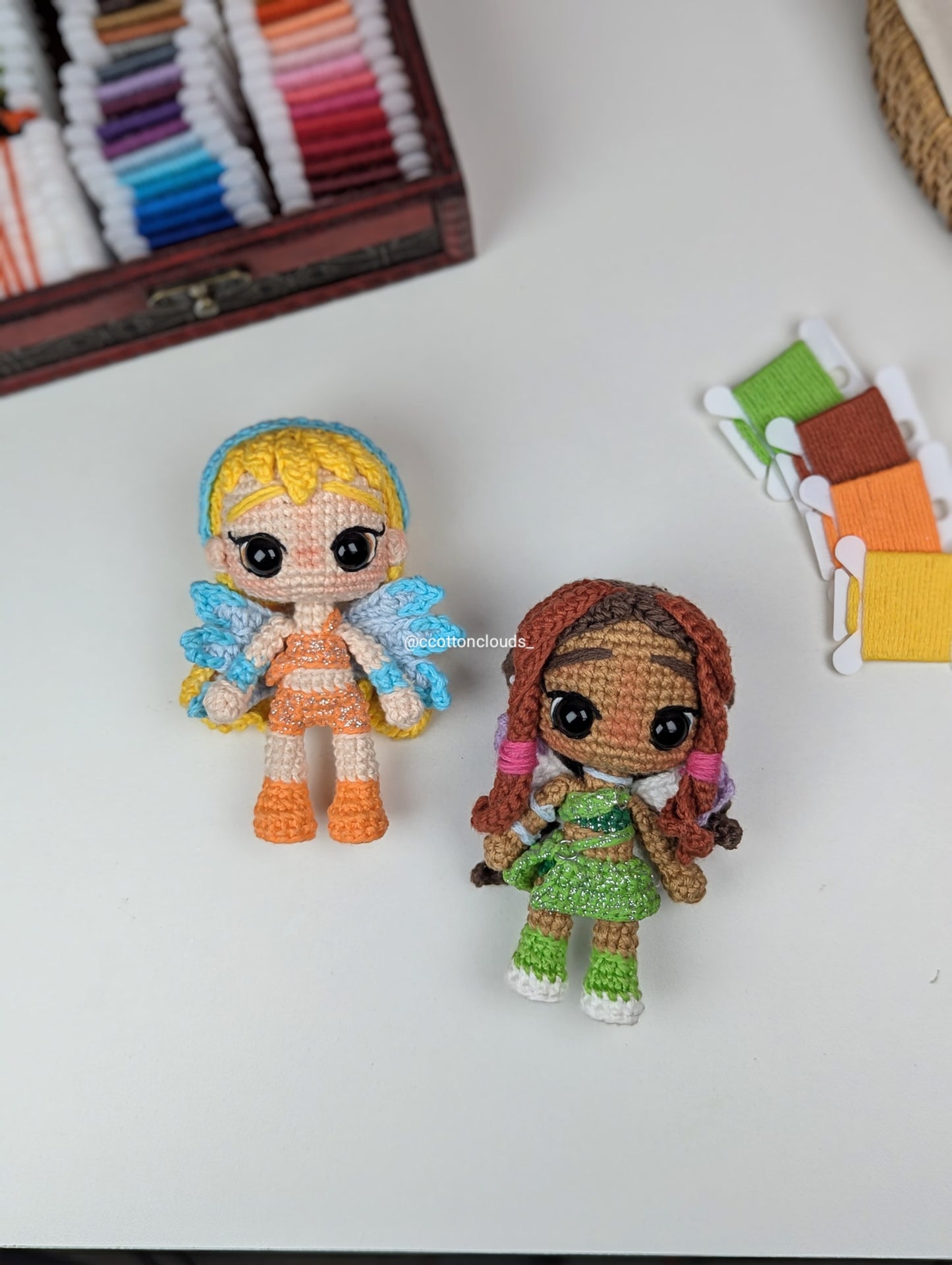 Patrón PDF Pack Stella y Aisha | Club Winx ✨