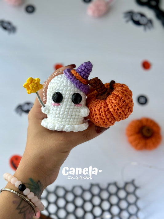 PATRÓN PDF Fantasmita y Calabaza 👻🎃✨
