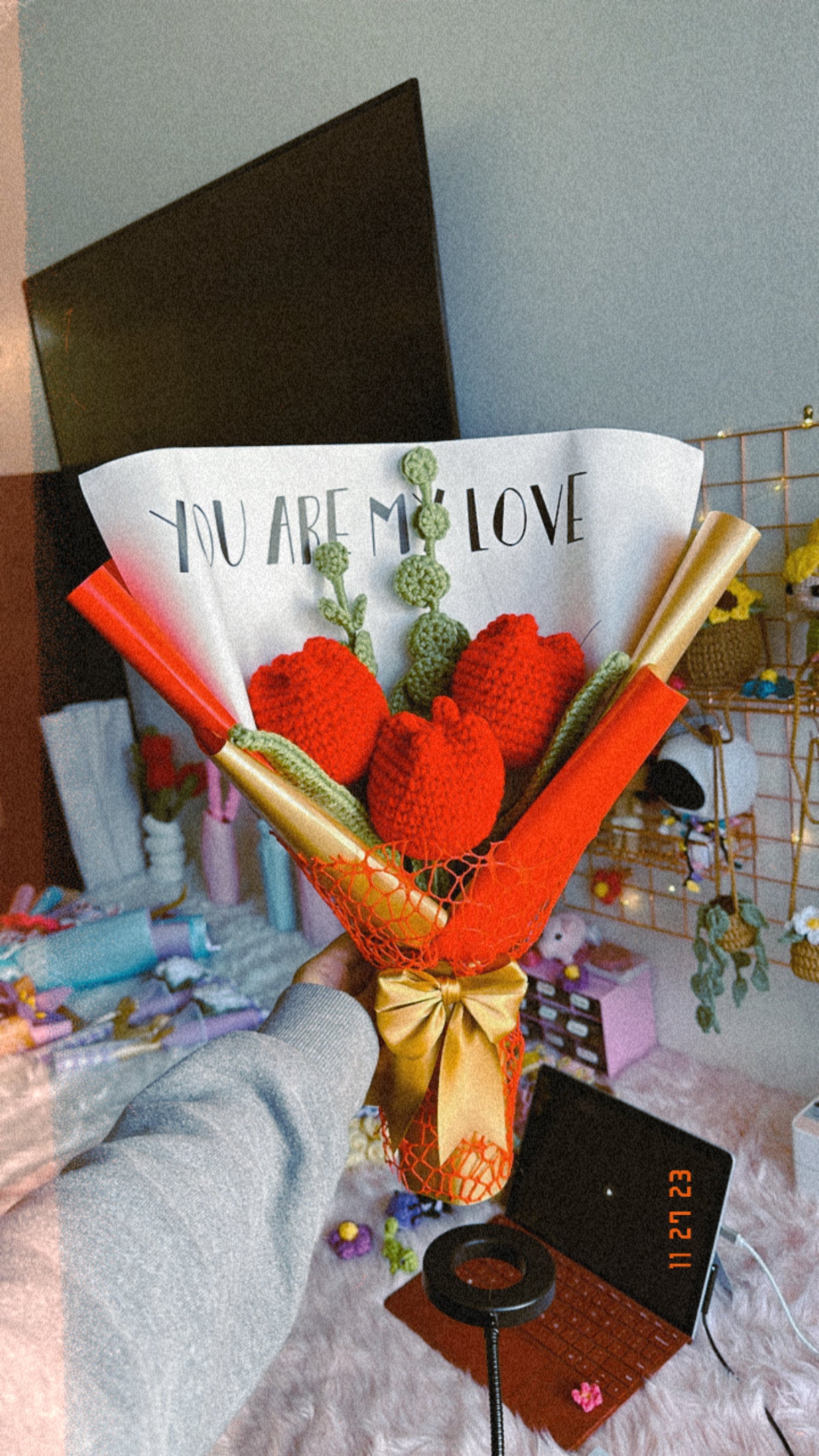 Ramo de tulipanes rojos ❤️✨