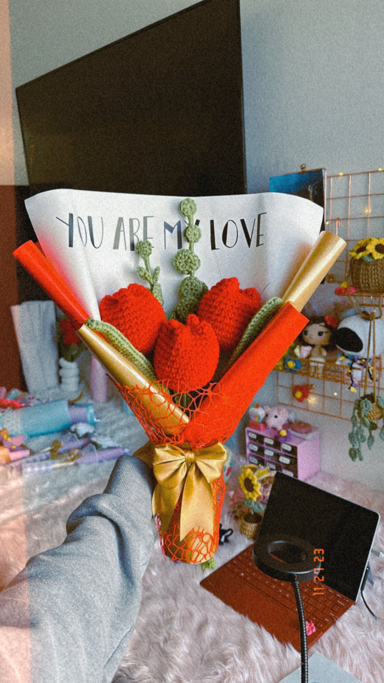 Ramo de tulipanes rojos ❤️✨