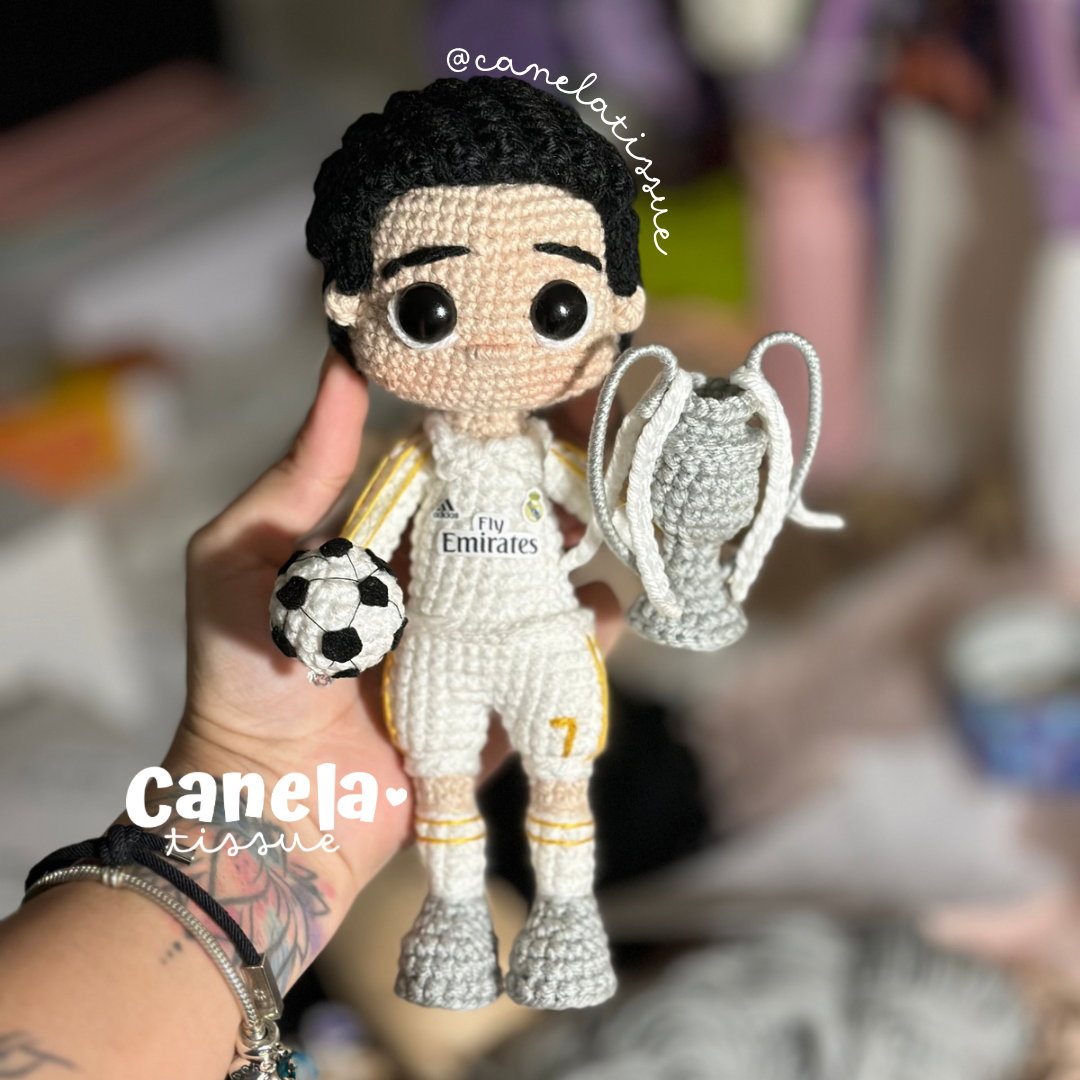 PATRÓN PDF Cristiano Ronaldo CR7🧶✨