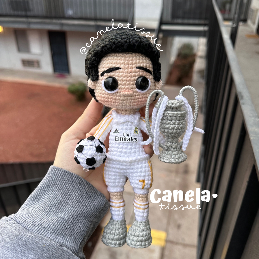 PATRÓN PDF Cristiano Ronaldo CR7🧶✨